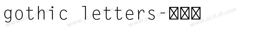 gothic letters字体转换